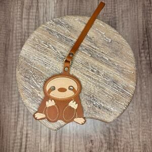 Portland Leather Sloth Charm HONEY Sloth Keychain FAST SHIP NEW
